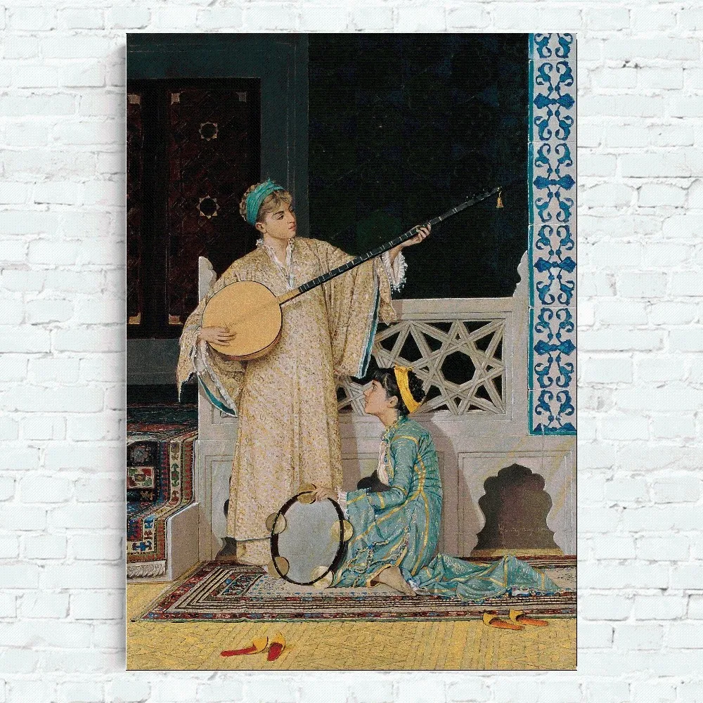 Pittura artistica Osman Hamdi Bey Poster Home Office parete camera da letto soggiorno cucina decorazione pittura