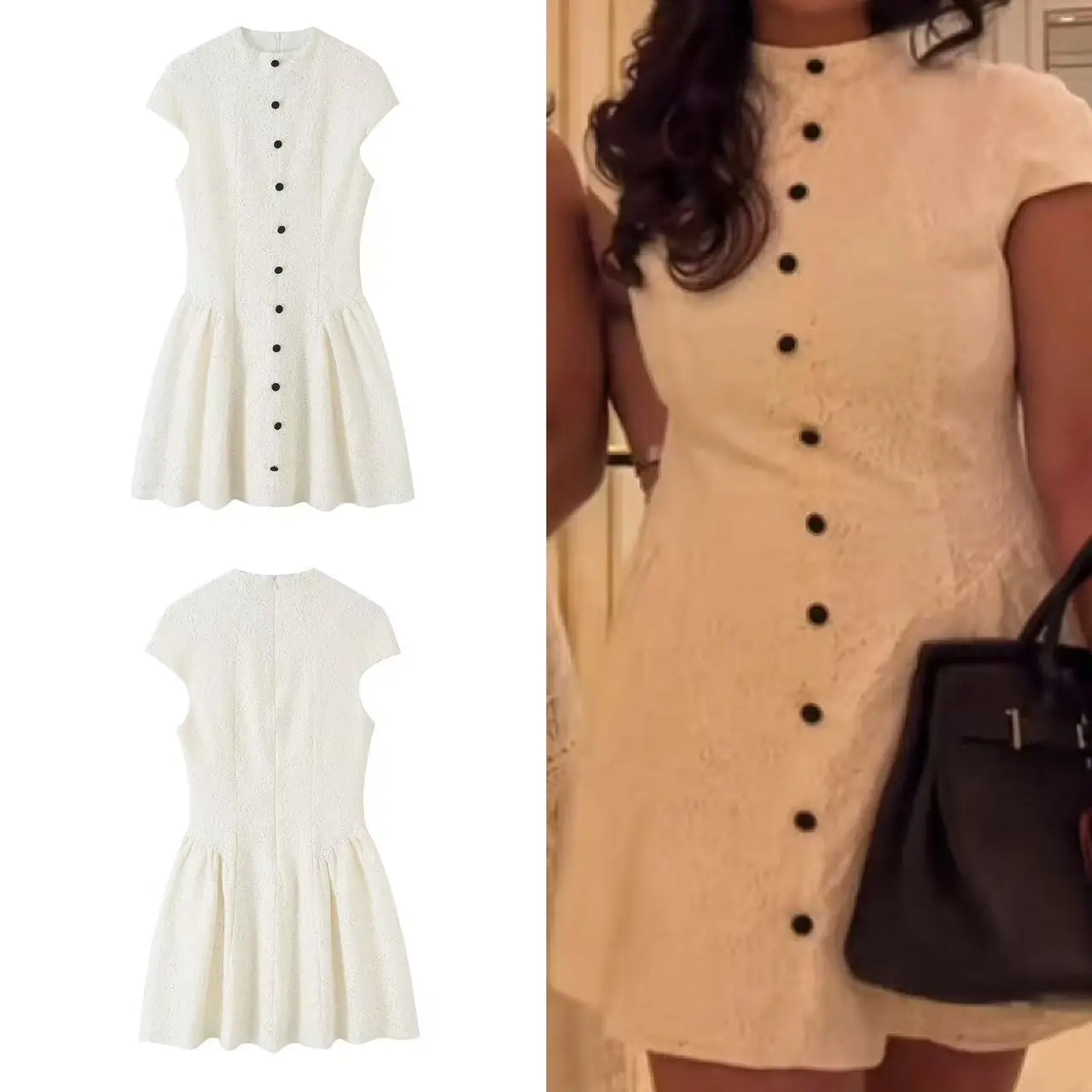 Guobioziy 2026 Women's Elegant Lace A-Line Dress for Spring/Summer, Round Neck, Perfect for Weekend or Everyday Outings
