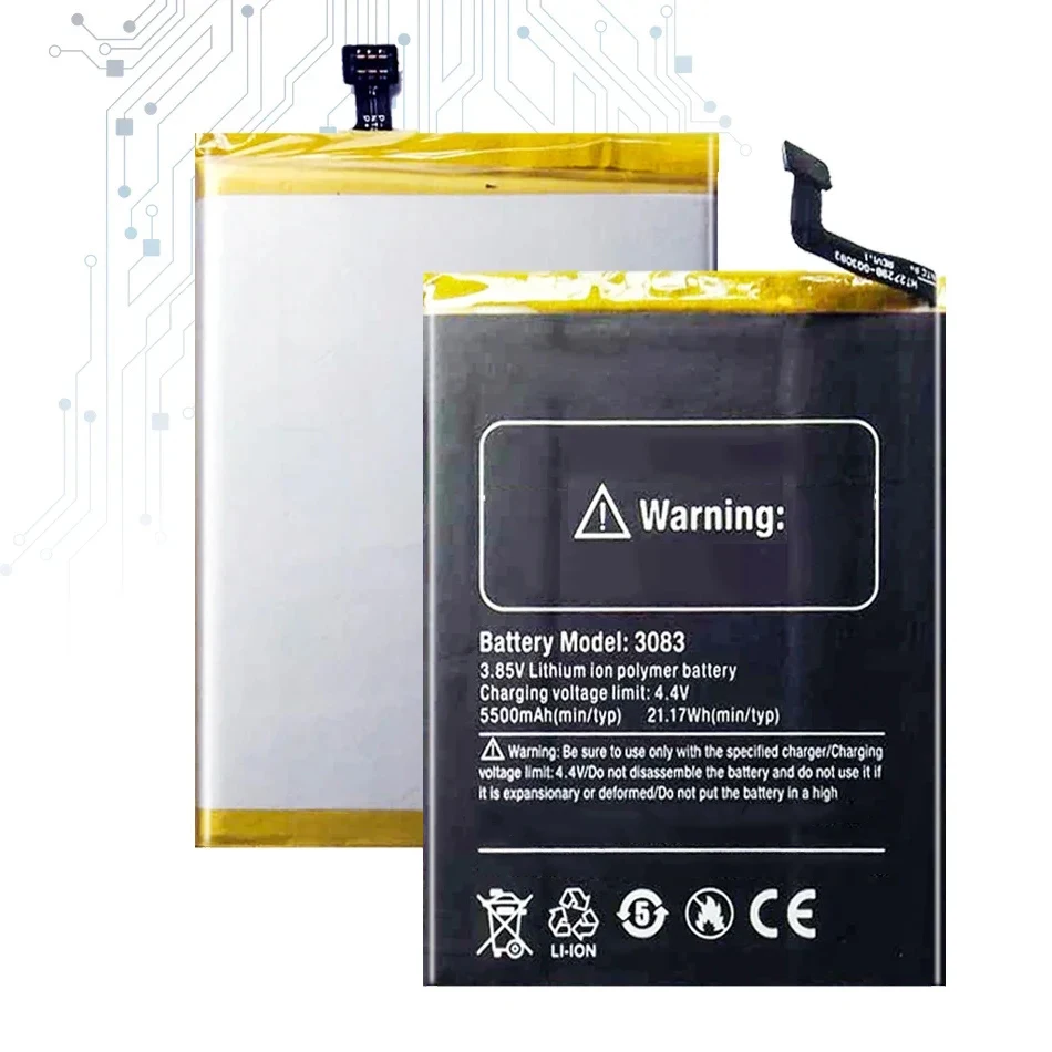 Mobile Phone Battery For Ulefone Armor 7 5500Mah