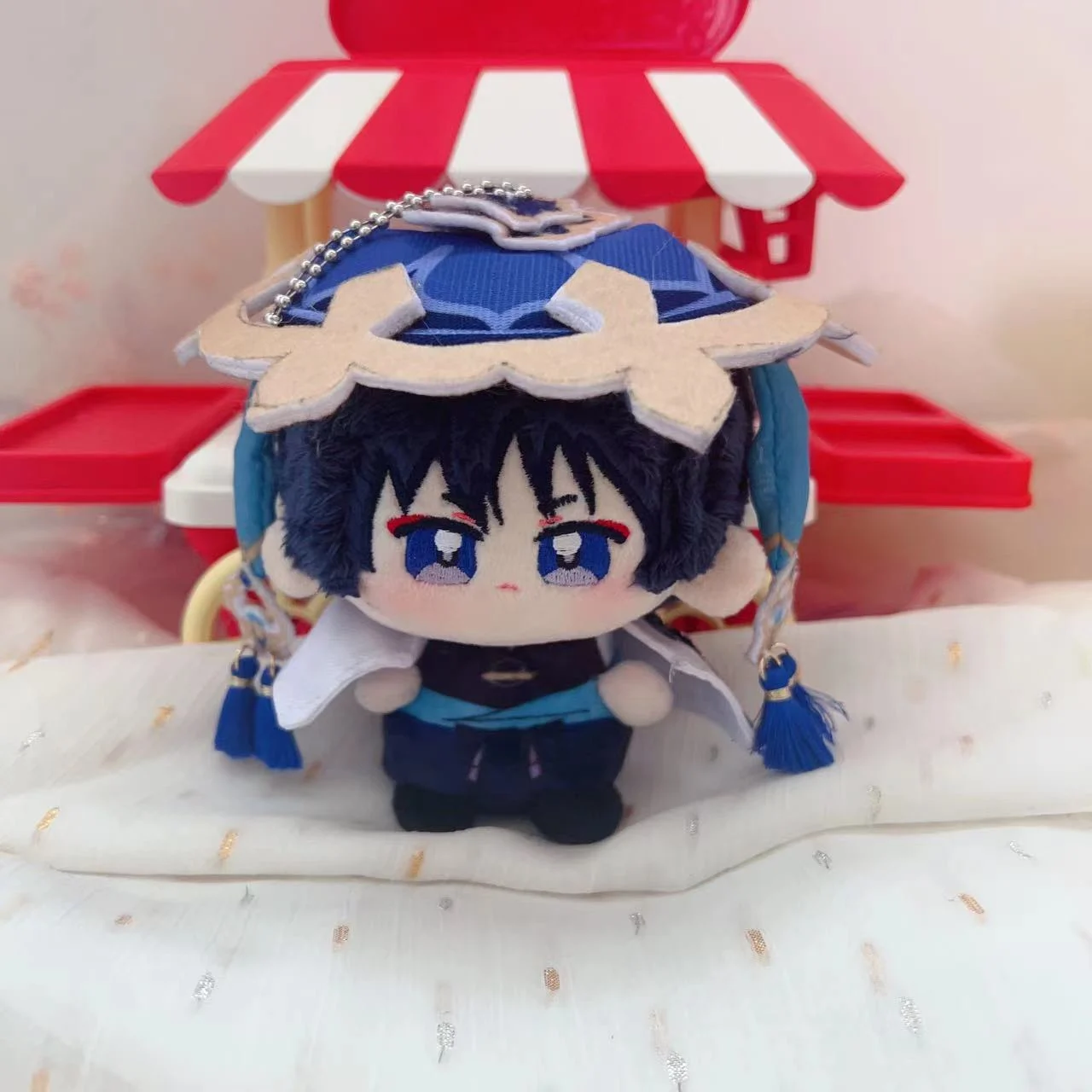 

12 см игра Genshin Impact плюшевые куклы Kunikuzushi Scaramouche Wanderer Tartaglia Xiao Kamisato Ayato плюшевый брелок-подвеска для