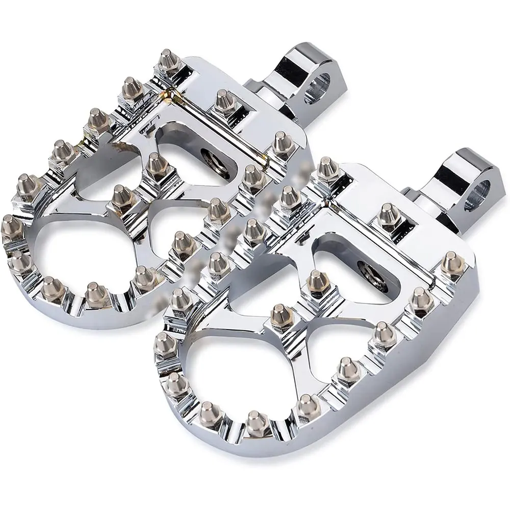 Motorcycle CNC Wide Fat Footpegs 360° Roating Foot Pegs For Harley Dyna Fat Bob Softail Sportster Street Bob Motocross Accessory 5