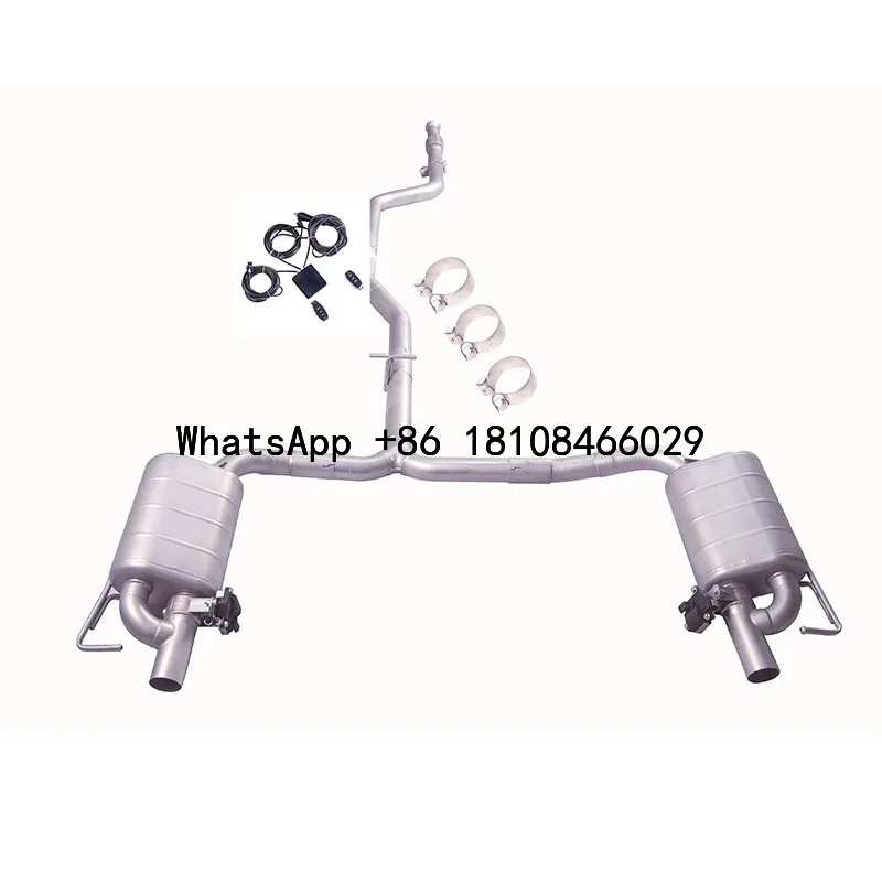 

Custom stainless steel valve cat-back exhaust system for C200 C250 C300 W205 2015-2023 exhausts