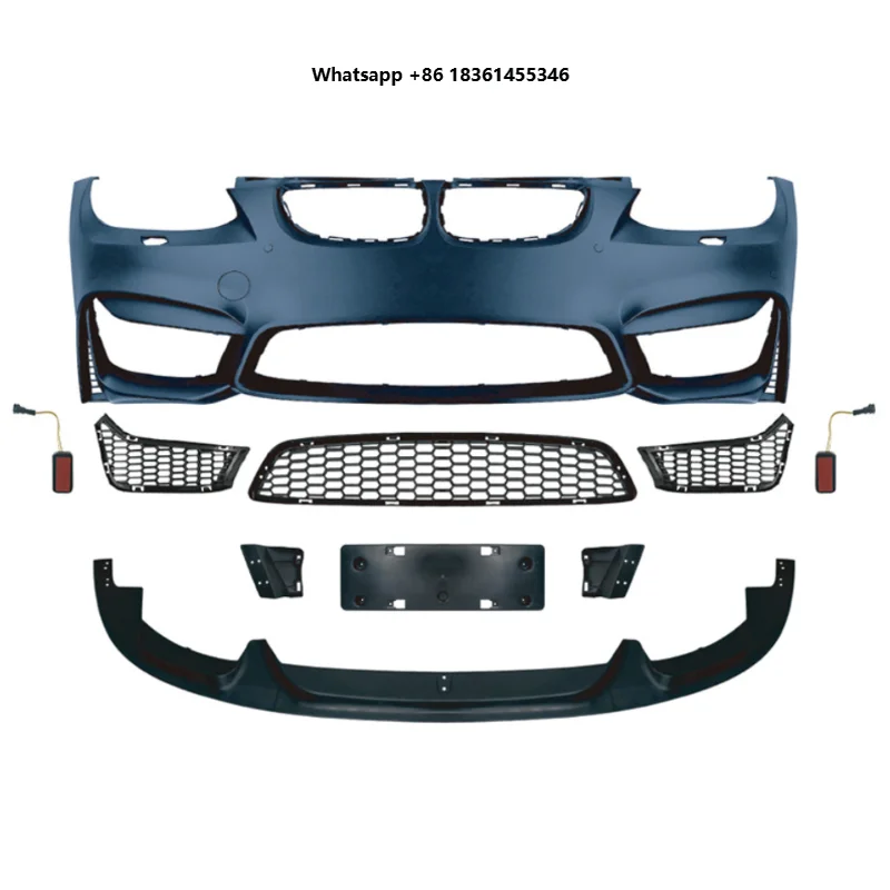 

For 330i 2026 New Type High Quality PP+carbon Fiber Tail Throat 2006-2013 Car Bumpers E92 E93 Refitted M3 M4 looks Bodykit