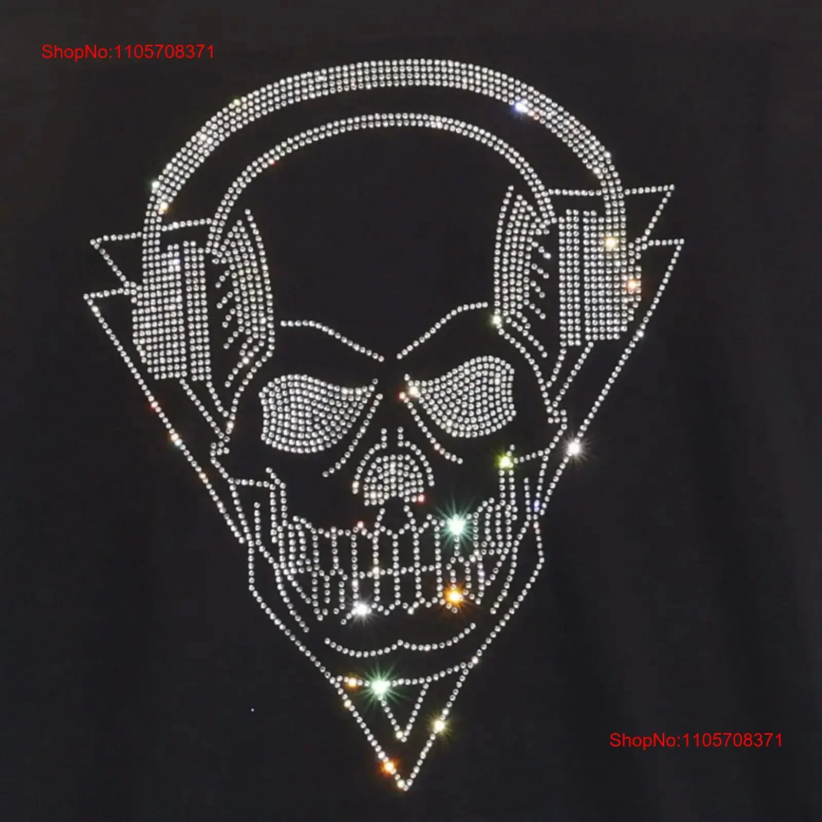 Rock and Roll Skull Rhinestone Bling T Shirt Gothic Outfit Cool Design Music Concert Tour Festival Apparel vintage Washed