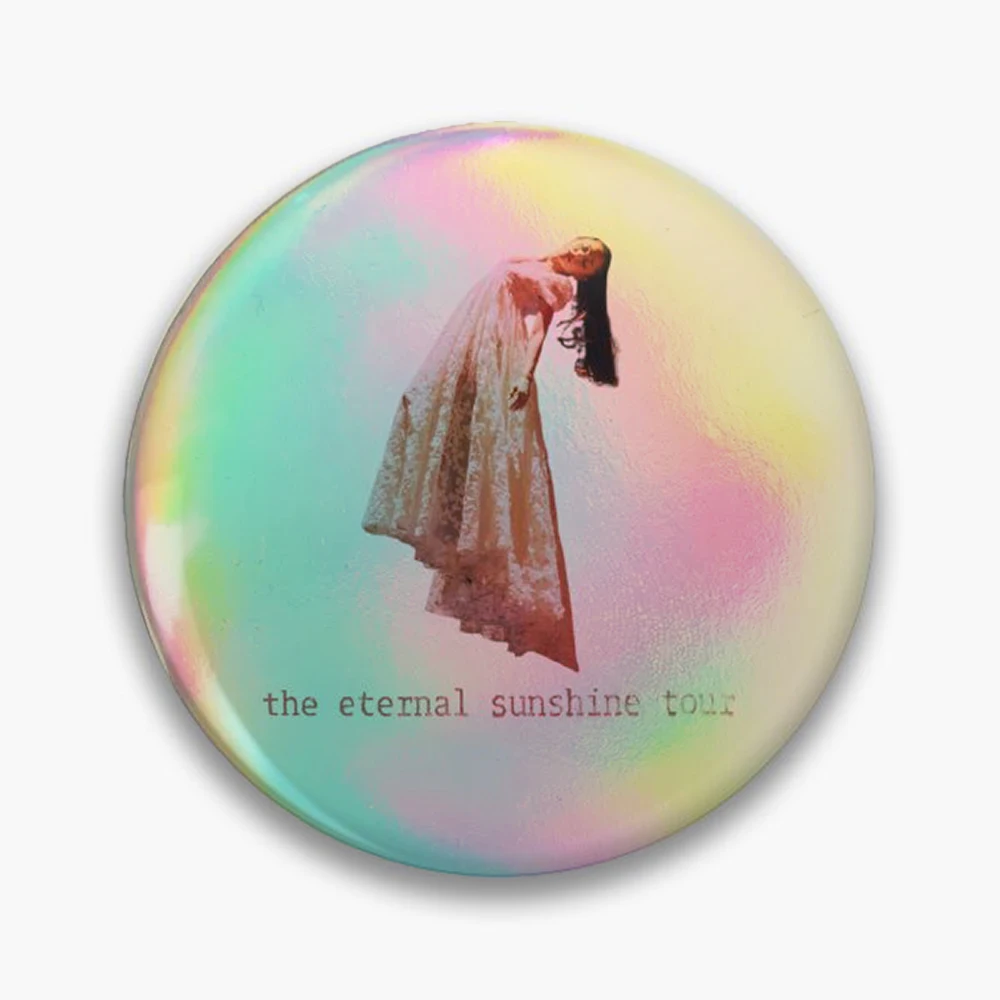 Eternal Sunshine tour Pin Holographic Star Heart Pin Brooches Laminated Button Fashion Accessory