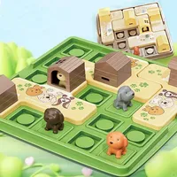 Children Logical Thinking Training Board Game Hidden Dog Maze Puzzles Educational Toys Parent-Child Interactive Children Gift