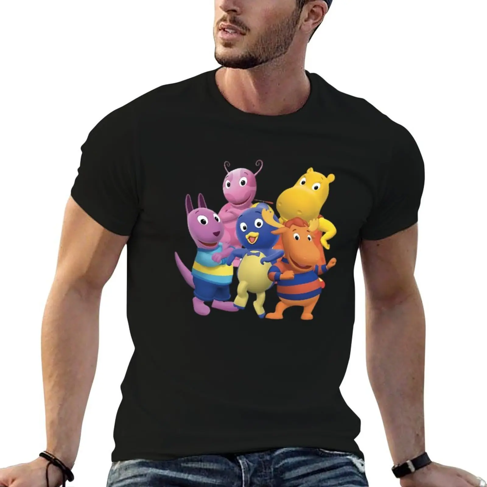 

backyardigans T-Shirt cotton t shirts man 100% t shirt for man 100 percent cotton T-Shirt