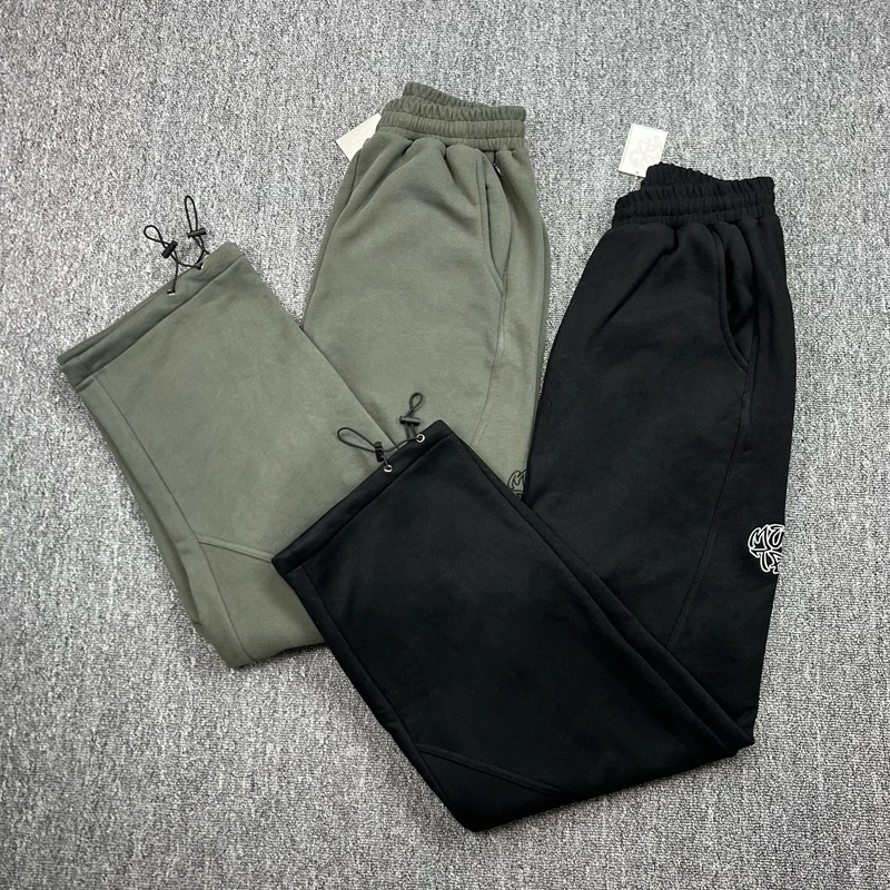 

Новые брюки Mertra с настоящими фотографиями, мужские модные уличные брюки в стиле хип-хоп в стиле ретро с вышитым логотипом, невидимая молния, двойные карманы, спортивные штаны