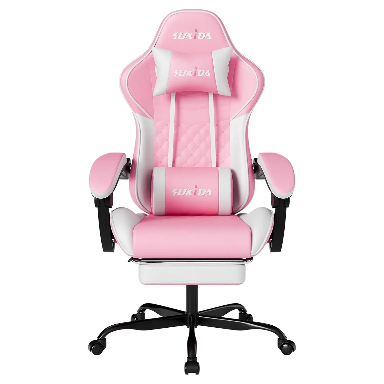 Sillas ergonómicas para videojuegos, sillas para ordenador para videojuegos, sillas para jugadores para adultos, masaje, soporte Lumbar, cabezal giratorio de altura ajustable