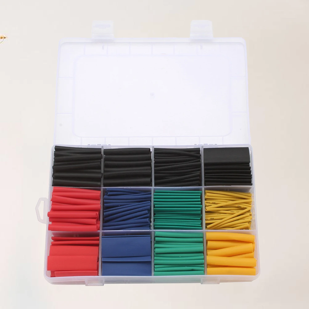 

530Pcs Heat Shrink Tubing Polyolefin High Expansion Electrical Wire Cable Insulation Wrap Kit Heat Shrink Tube