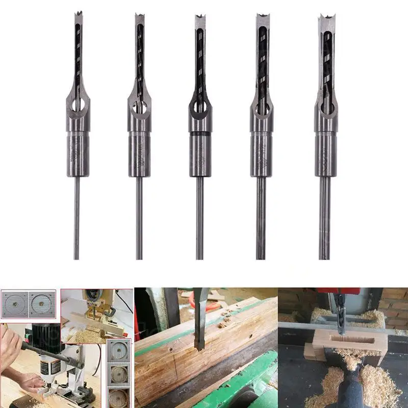 النجارة ثقب مربع الحفر ثقب مربع اللكم أداة خاصة مجموعة مثقاب السلطة