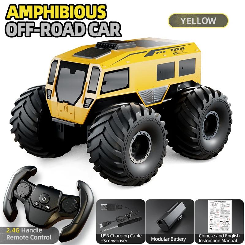 JJRC Rc Car Russian Sherp All-terrain 1:24 Model Alloy Body Doors Opened Shock Absorption Off Road Vehicle Toys for Kids image 3