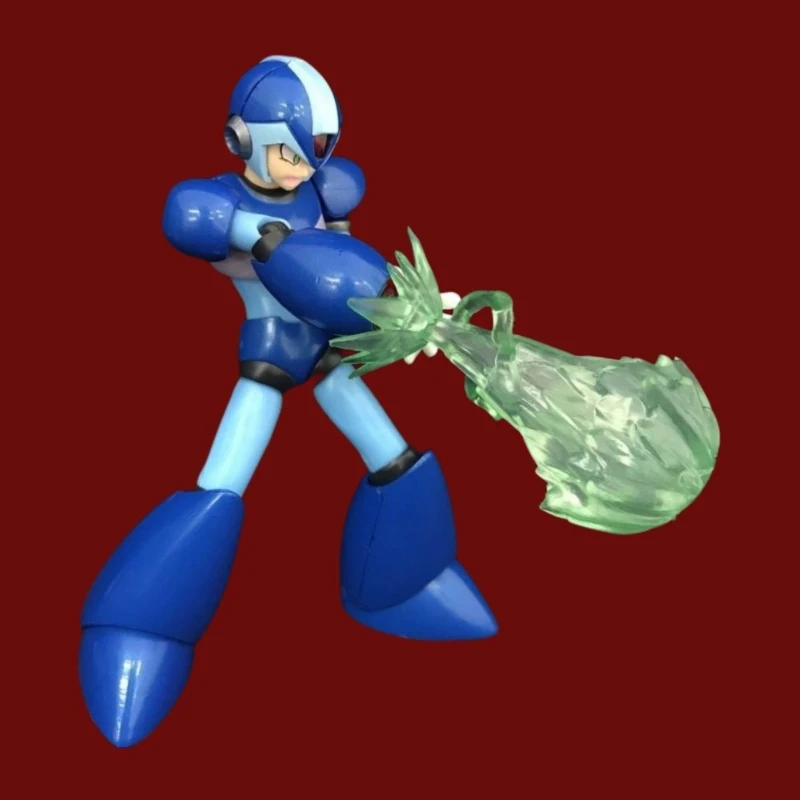 ฟิกเกอร์แอคชั่นแบบข้อต่อคุณภาพสูงในกล่อง: รุ่นการ์ตูนของเมก้าแมน หุ่นยนต์ฮิวแมนนอยด์อัจฉริยะสูง ของสะสม