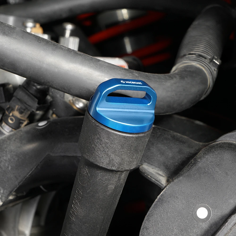 

NICECNC Maverick X3 Oil Filler Tube Dipstick UTV Dip Stick for Can Am Maverick X3 2017-2024 2021 Leakproof Aluminum Accessories