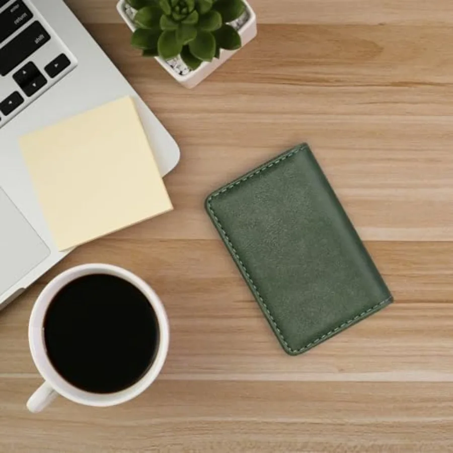 Business Credit Card Holders, Magnetic Sealing Anti Drop, PU Leather Debit Card Protector Organizer Case