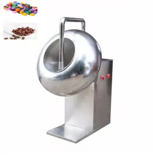 Food Grade Multifunctional Chocolate Nut Coating Machine Candy Peanut Chocolate Sugar Coating Machine