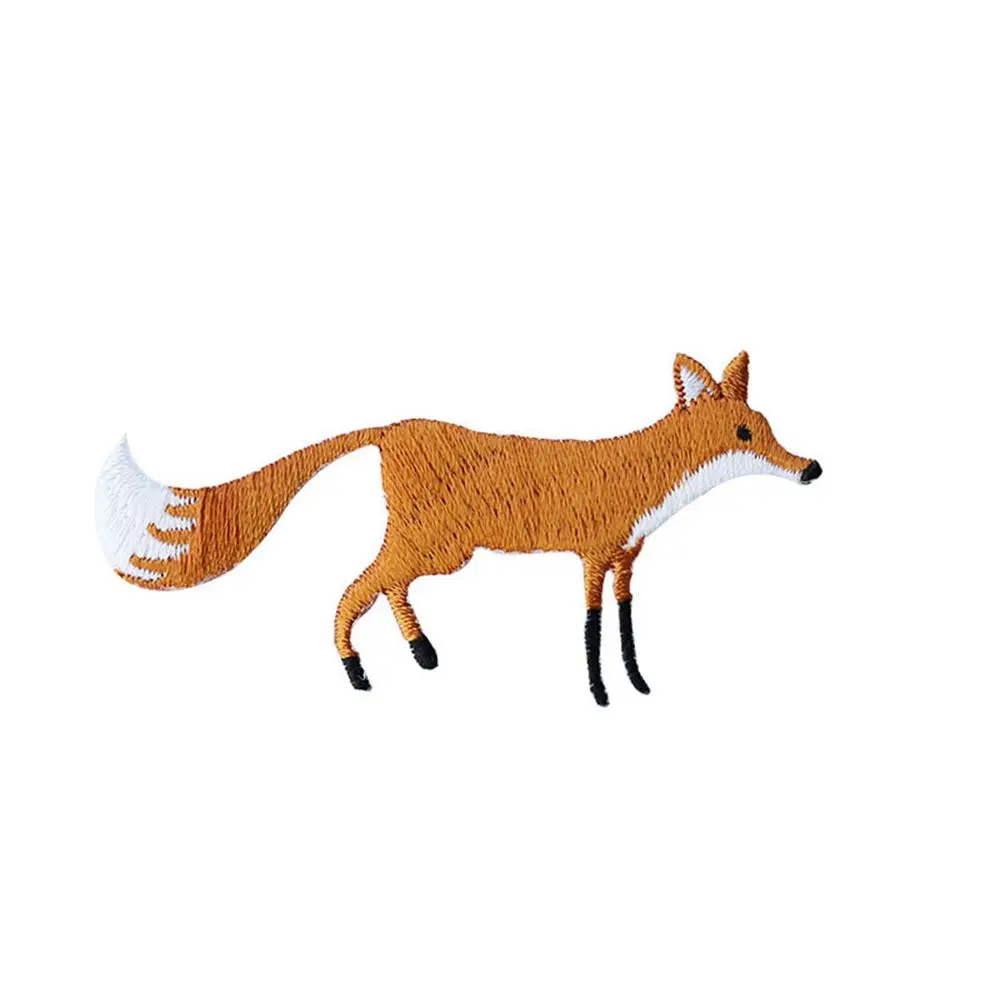 

Clothing Accessories Embroidery Fox Apparel Fabric Trim Patch Sewing Accessories