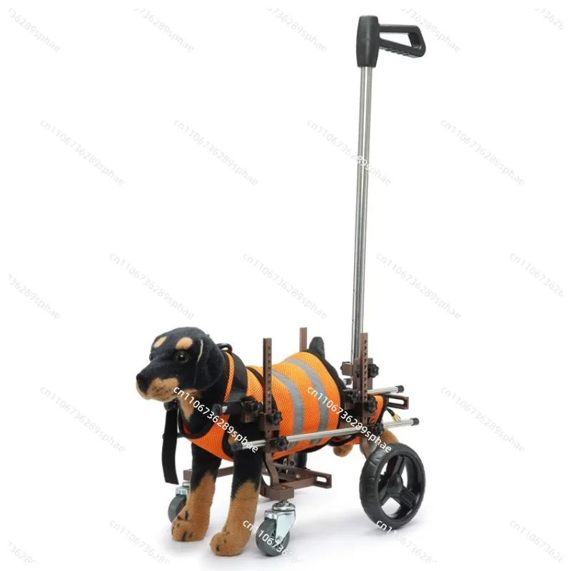 Dog Disability Scooter Elderly Dog Small Medium Dog Forelimb Hindlimb Paralysis Four Wheel Folding Assisted Pet Stroller