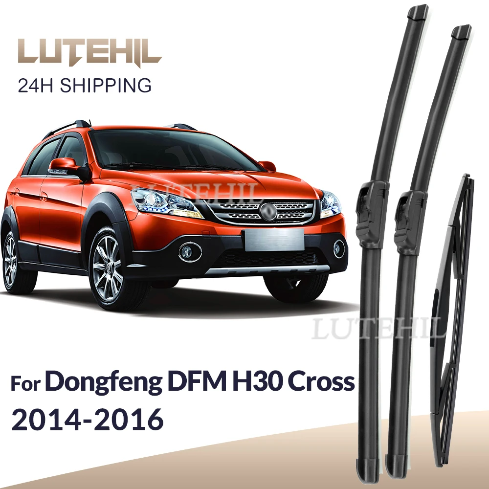 

For Dongfeng DFM H30 Cross 2014-2016 2015 Wiper Front & Rear Wiper Blades Windshield Windscreen Window Brushes 21"+18"+10"