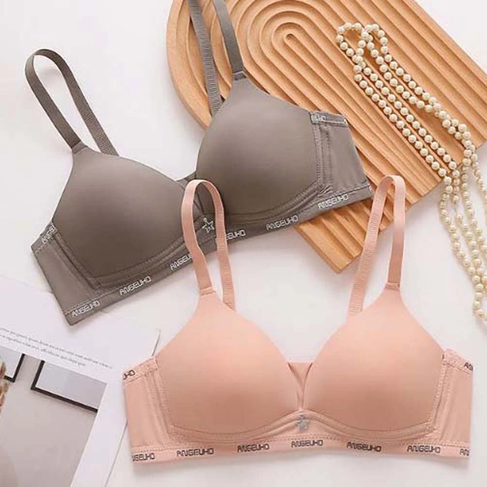 

Бесшовный беспроводной бюстгальтер с глубоким V-образным вырезом, красивый бюстгальтер без следов сзади для женщин, облегающее антипровисающее нижнее белье пуш-ап