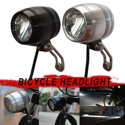 Bike Front Head Light For Hub Dynamo With Rearlight Cable Compact Bright Taillight MTB Road Headlight Bicycle Accessories