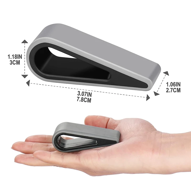 2 Pieces Adjustable Laptop Stand Portable Notebook Silicone Lifter Computer Cooling Rack Ultra Light Kickstand Gray Mini Bracket