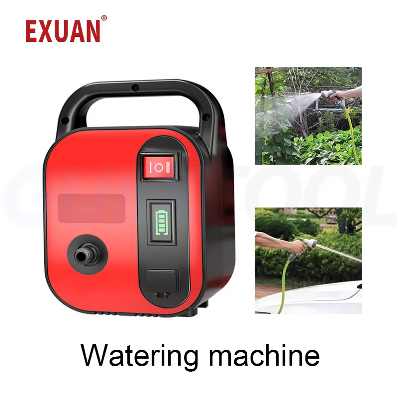 Electric Watering Machine 12V Garden Agriculture Sprinkler Nylon High Flow Head Farmland Irrigation Household Car Wash Pump Tool