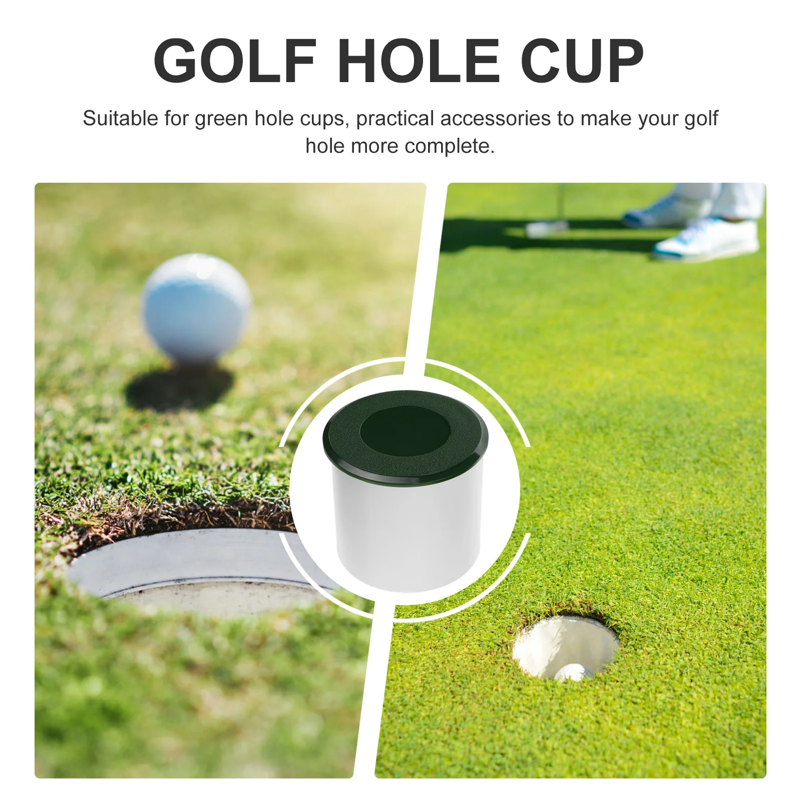 Couverture de tasse de trou de golf, gazon extérieur, ABS, golf, équipement d'entraînement de putting, accessoires