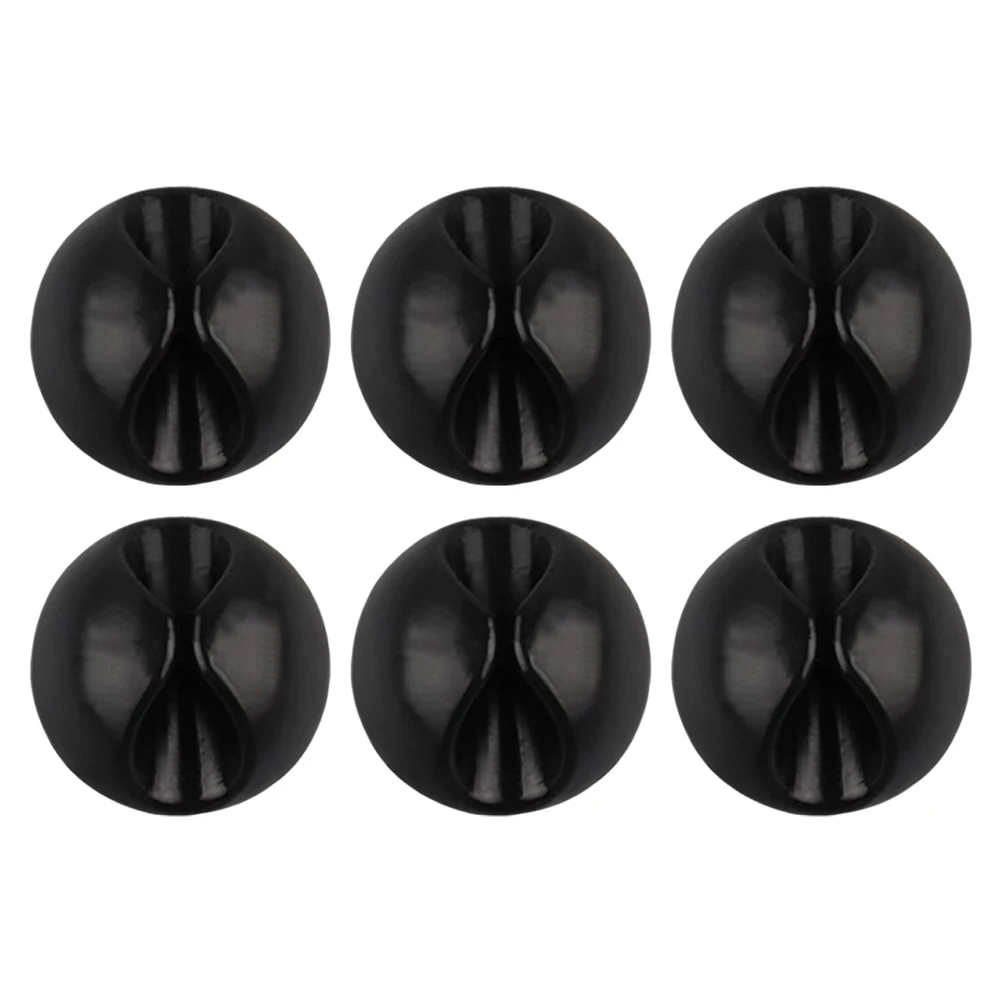 

6Pcs Desktop Wire Organizer Wear Resist Silicone Cord Clips Desktop Wire Management Clips for Nightstand Power Cord Mouse Cable