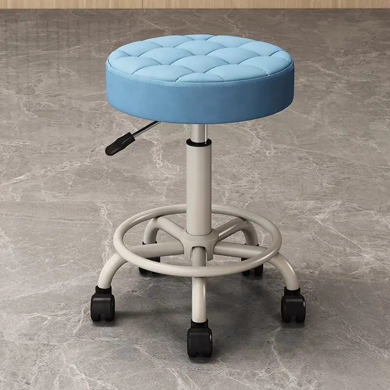 Hairdress Schoonheid Ronde Kruk Kapper Salon Stoelen Make Werk Stoel Bureau Kruk Met Wielen Swivel Lifting Krukken Meubels