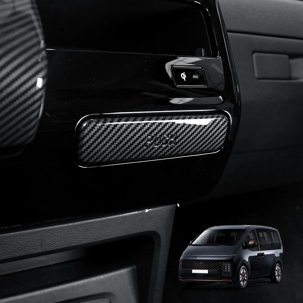 

Interior Accessories Front Row Water Cup Push Button Cover Trim For Hyundai Staria 2021-2026 Car Tuning LHD