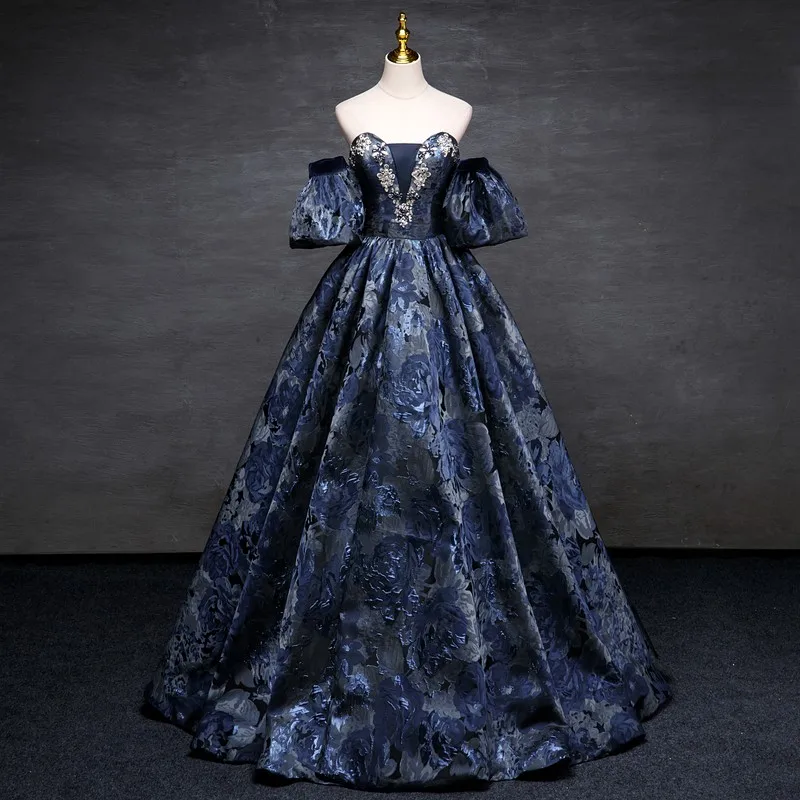 Robes de Quinceanera vintage à manches perfectionnées, robe de Rhen dentelle, robe de soirée de luxe, robe de Rhclassique, hors de l'initiative, hiver, nouveau