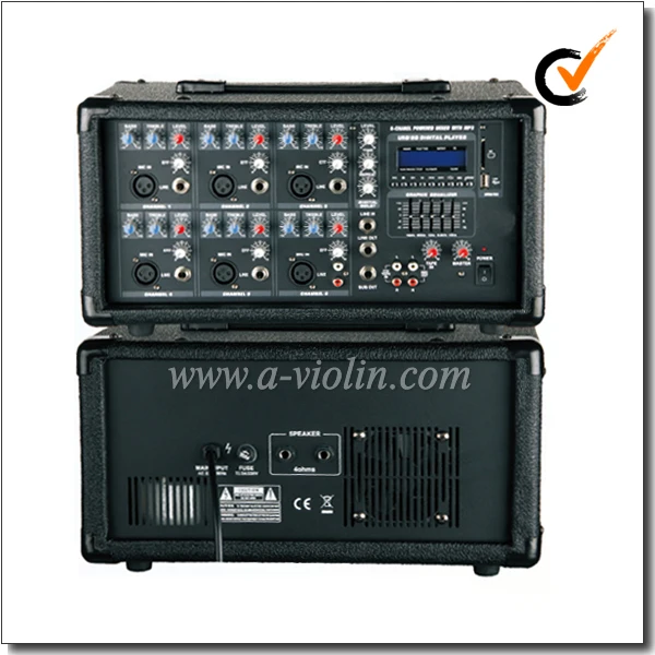 AMPLIFICADOR DE POTENCIA móvil 2 x Band EQ, 6 canales PA, APM-0615BU