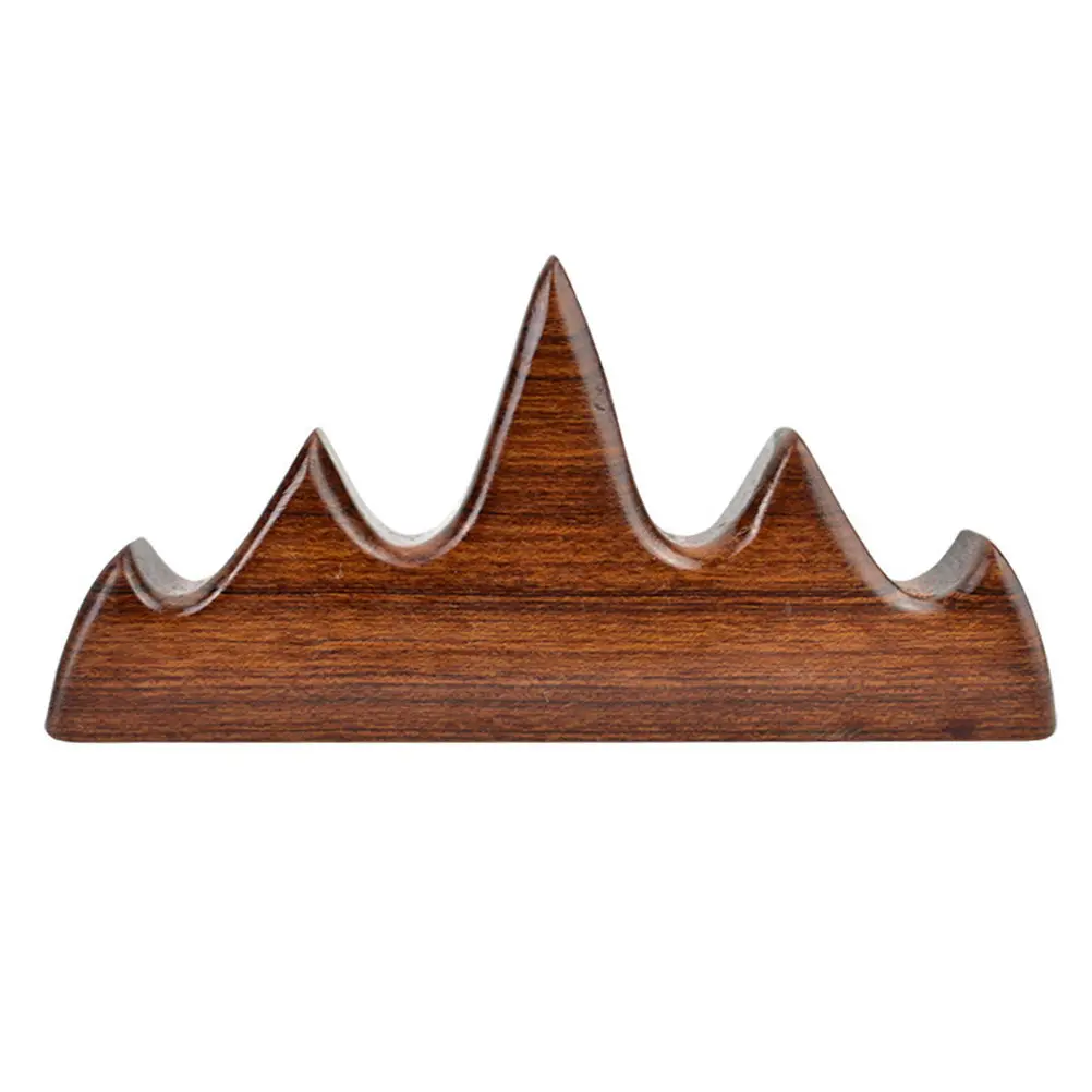 

1Pcs Solid Wood Pen Stand Handcrafted Wooden Calligraphy Brush Holder for Painting Writing Instruments Storage Functional Desk