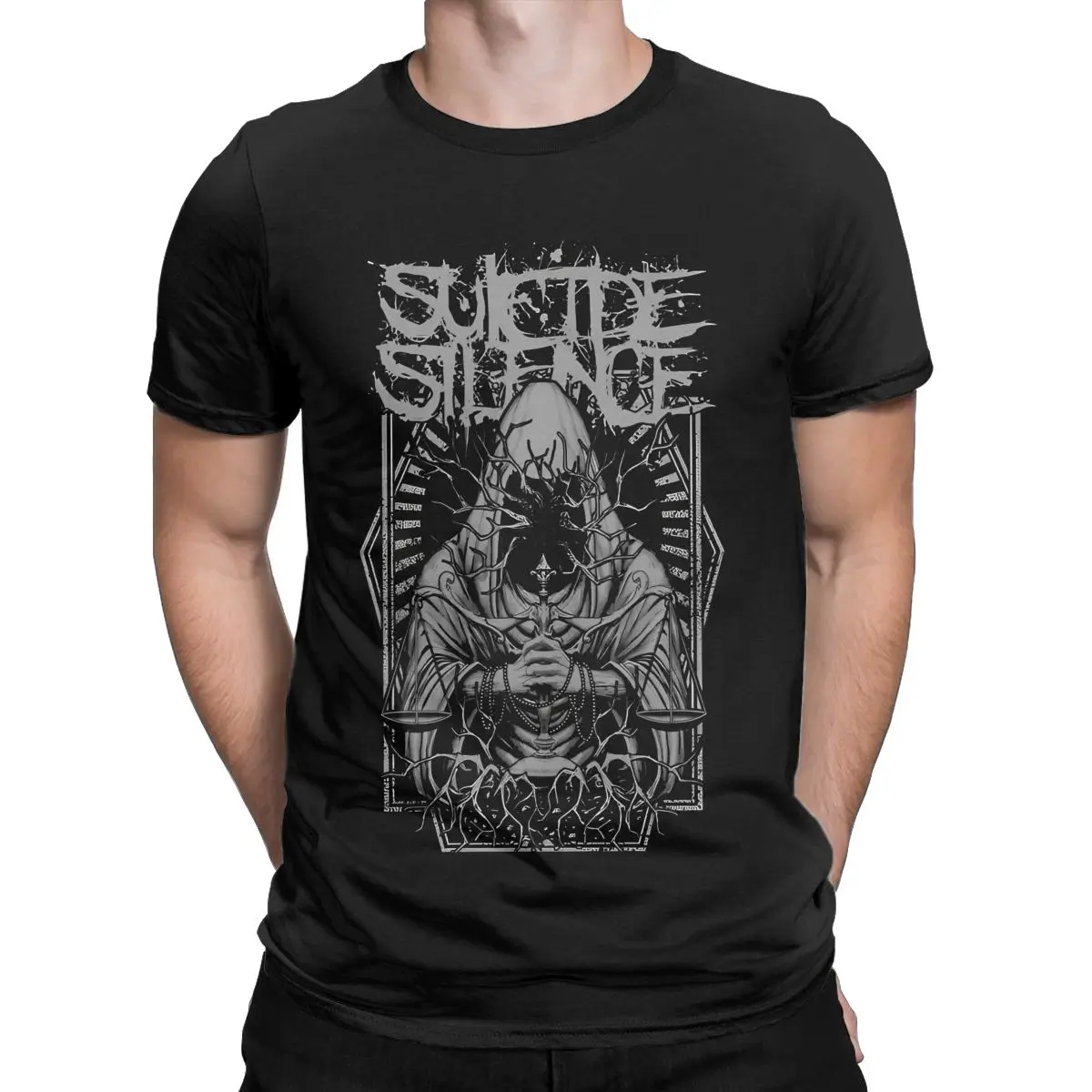 New Arrival Men Women Death Metal Music Suicide Silence Band Shirt Accessories Cotton Tops T-shirt Casual Tee Shirt