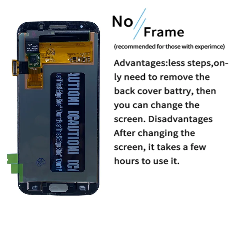 Super AMOLED For SAMSUNG Galaxy S6 edge LCD Display Touch Screen Digitizer G925A G925F G925K Touch Screen Repair Parts with Fram