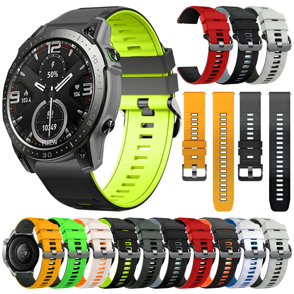 22Mm Silicone Strap…