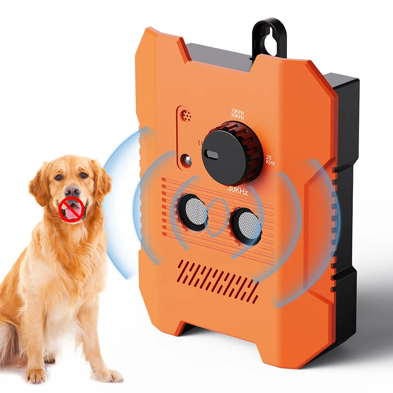 Silenciador de ladridos ultrasónico para perros, silenciador de ladridos ultrasónico para interiores y exteriores, seguro y eficaz
