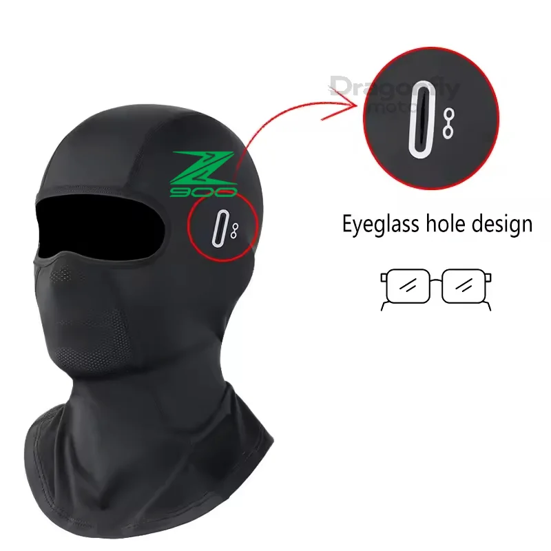

For Kawasaki Z900 Z900 2017 2018 2019 2020 2021 2022 Cycling Cap Summer Cooling Motorcycle Balaclava Hats Sun UV Protection Bike