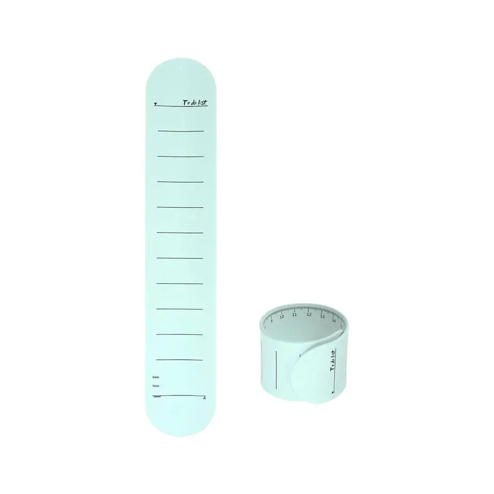 Flexible Bracelet Ruler Soft Silica Gel Memo Bracelet Office Supplies Erasable Stationery School Precision Measuring Tool Q5S2