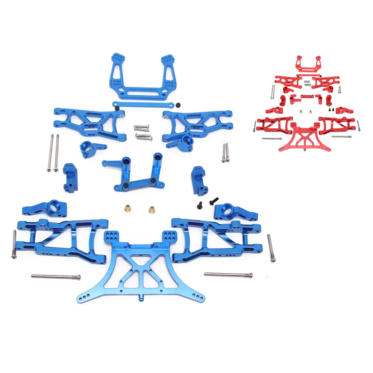 

Metal Upgrades Parts Kit Steering Block Suspension Arm Shock Tower for 1/10 Traxxas Slash 2WD VXL RC Car Replacement Accessories