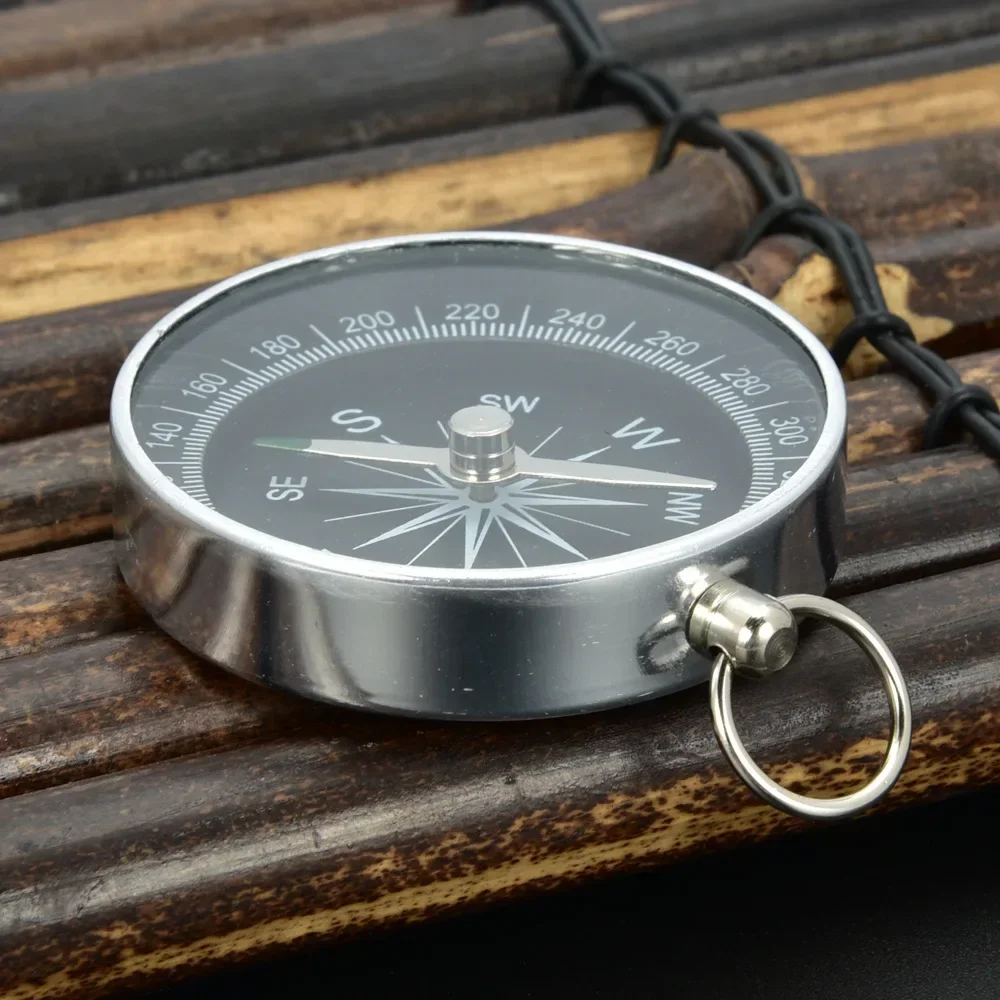 Portable Compass Aluminum Alloy Keychain Camping Trekking Hunting Hiking Survival Compass Navigation For Outdoor Activities