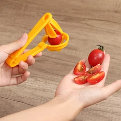 Tomato Slicer Cutter Grape Tools Cherry Kitchen Pizza Fruit Splitter Artifact Small Tomatoes Accessories Manual Cut Gadget 1pc