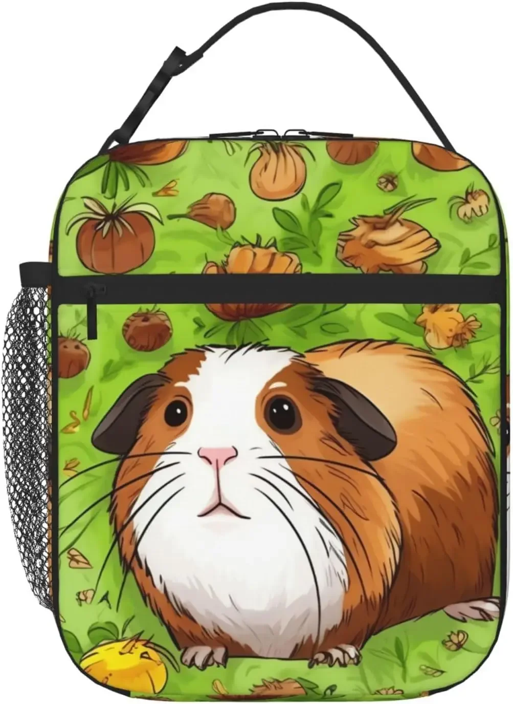 Изолированная сумка для обеда с принтом морской свинки Kururi, водонепроницаемая сумка-холодильник для обеда, многоразовая сумка-холодильник для обеда для работы, офиса, пикника, путешествий