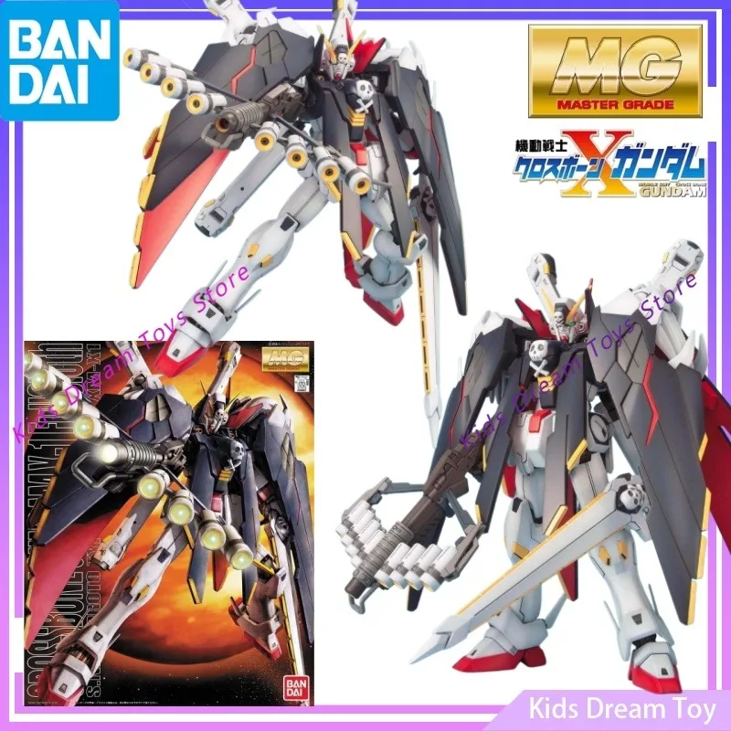 

Assembly Bandai Genuine in Stock Original MG GUNDAM Anime CROSSBONE GUNDAM X-1 FullCloth Action Figures Toys Collectible Model