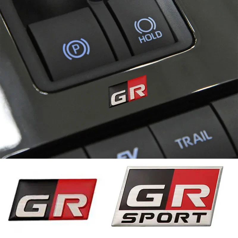 Car Side Sticker Trunk Badge Emblem for Toyota GR Gazoo Racing Sport Hiace Estima Yaris Hilux Rav4 Supra Camry Crown CHR view 6