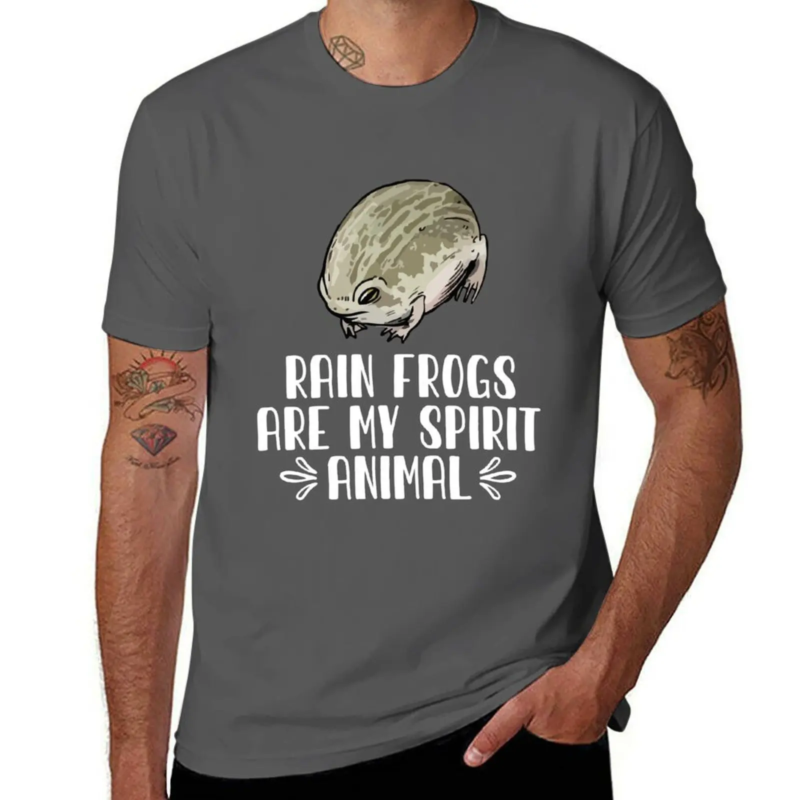 

Rain Frogs Are My Spirit Animal T-Shirt man t shirt heavy cotton anime t shirts for man T-Shirt