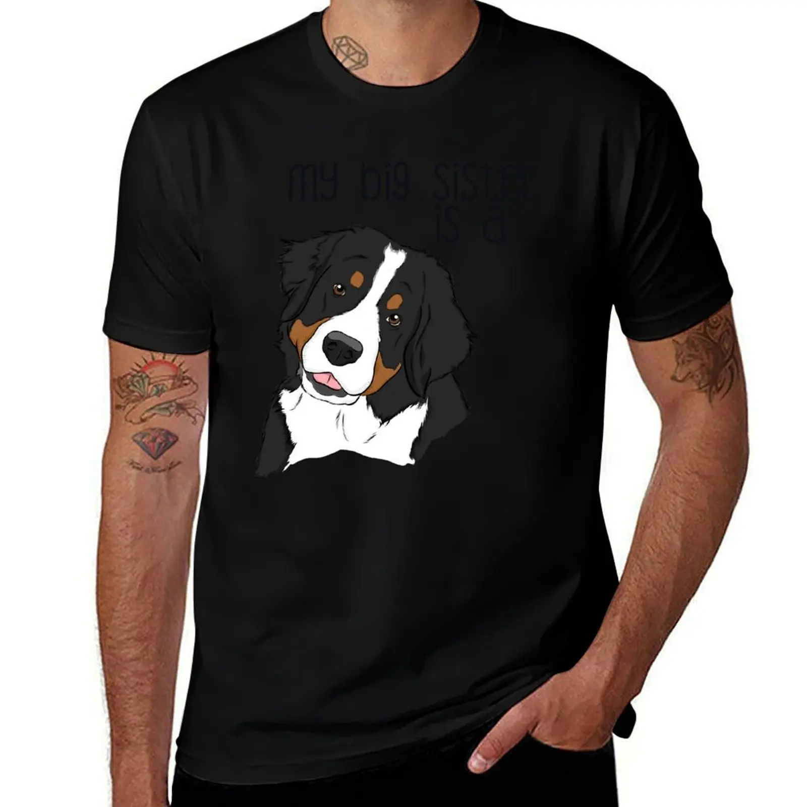 

My Big Sister - Bernese Mountain Dog T-Shirt for a boy football t shirt outfits for men