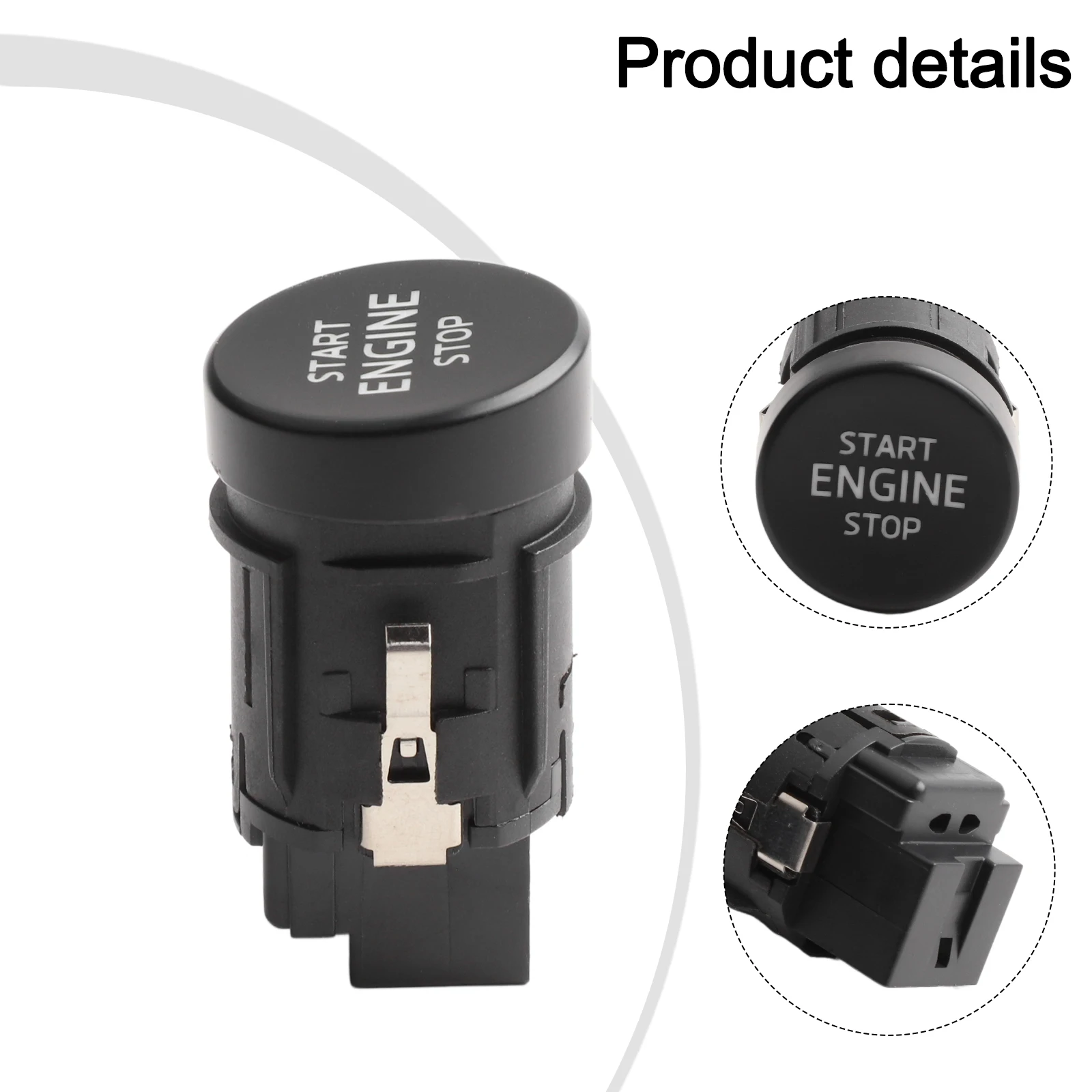 Car Engine Switch Engine Switch Replacement Vehicle Ignition System Wear-resistant Black Plastic For Skoda Scala 2019-2021