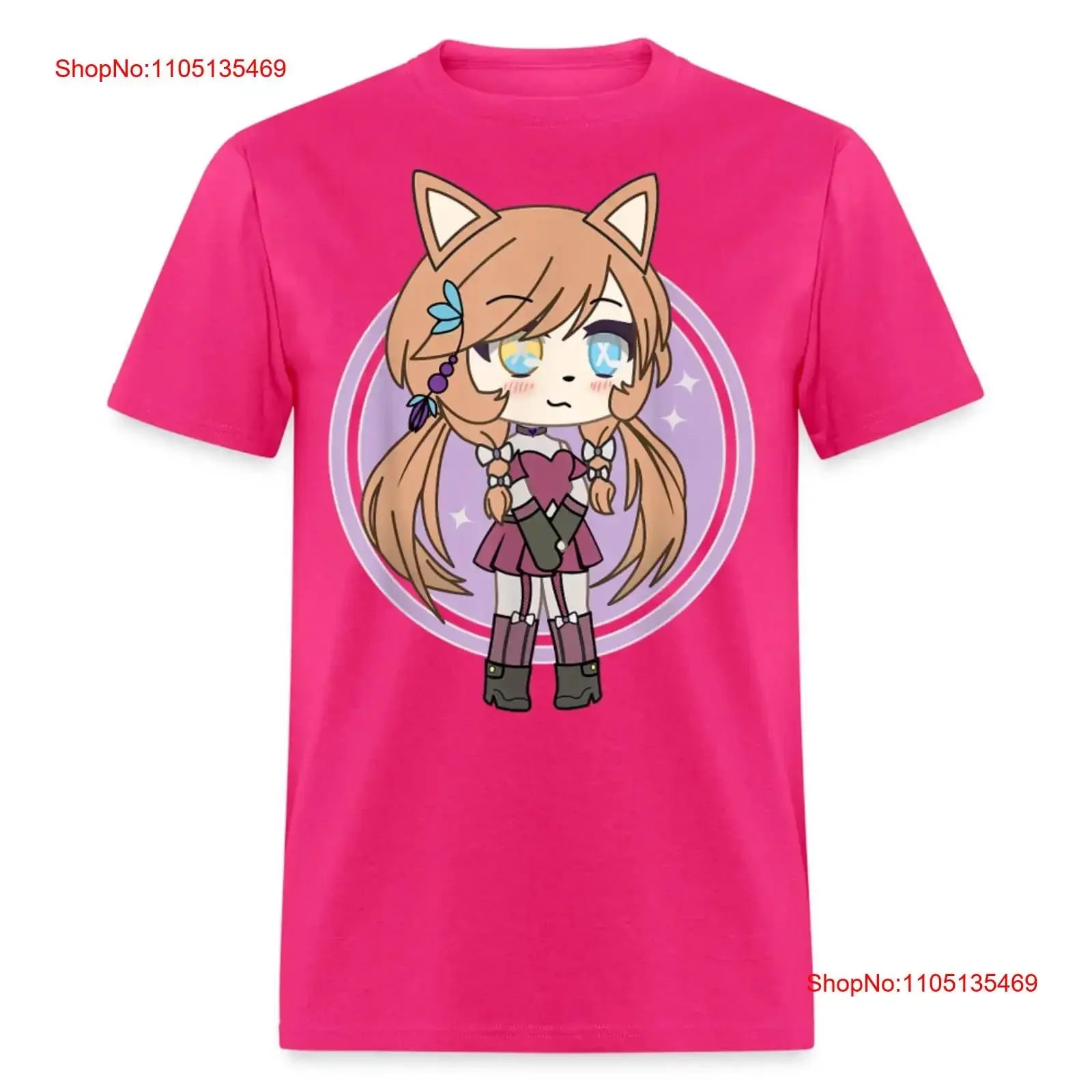 Cute Chibi style Kawaii Redhead Anime shirt Fox Girl Foxy Chan T S 6XL vintage Washed Stretched streetwear Slightly Versatile